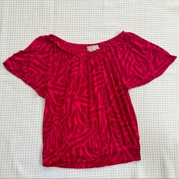 MICHAEL by Michael Kors red pink small top - Picture 1 of 9